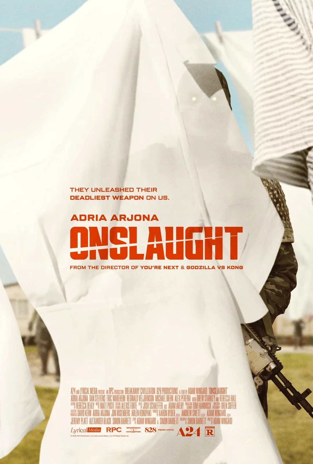 Onslaught: Adria Arjona em filme de ação e terror da A24 dirigido por Adam Wingard
